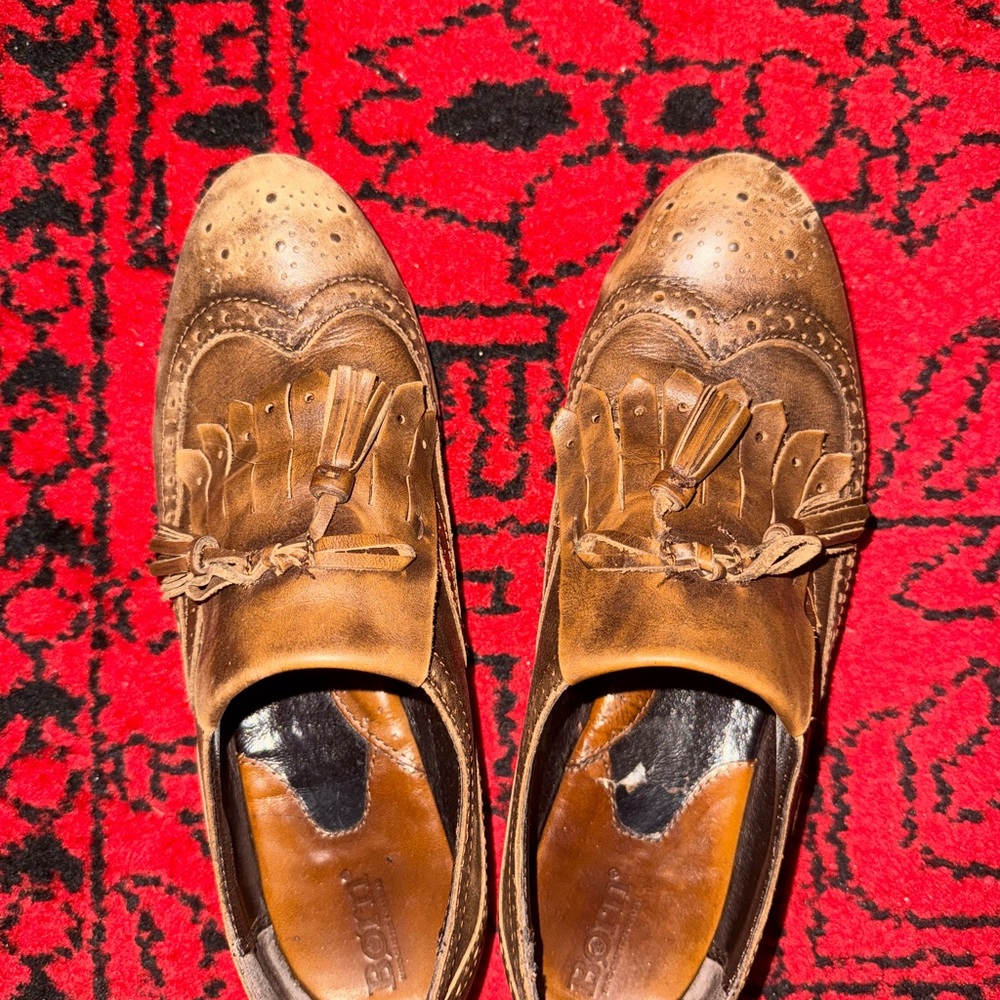 Women’s Leather Brown Tassel Loafers - Picture 4 of 4